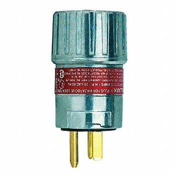 HUBBELL Plug Gray 20 A Standard 5-20P, 10N032