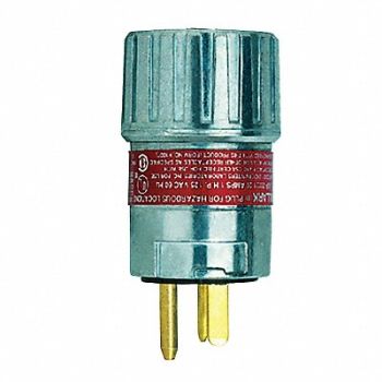 HUBBELL Plug Gray 20 A Standard 6-20P, 10N033