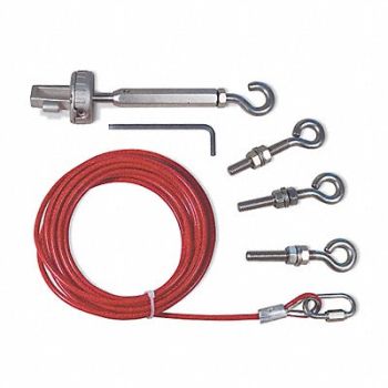 OMRON STI Cable Kit PVC Covered Steel 98ft. 5in.L, 10N111