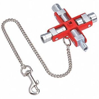 KNIPEX Control Cabinet Key Master Key 6 19/64In, 10N806