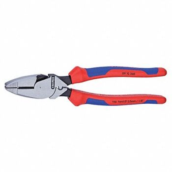 KNIPEX Linemans Pliers 9-1/4 Ergonomic Handle, 50JT87