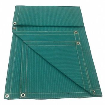 GRAINGER APPROVED Tarp Tear Resistant Canvas 4x8 ft Green, 10P554