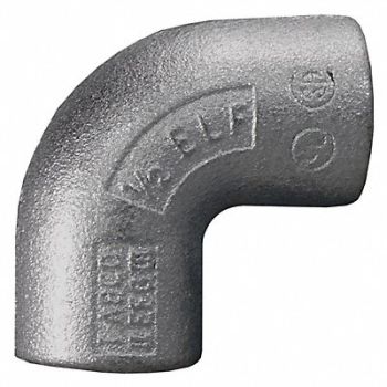 APPLETON ELECTRIC Elbow Aluminium Trade Size 3/4in, 10P964