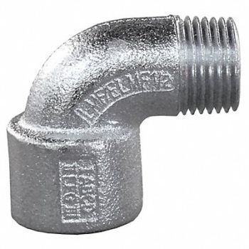APPLETON ELECTRIC Elbow Aluminium Trade Size 3/4in, 10P974