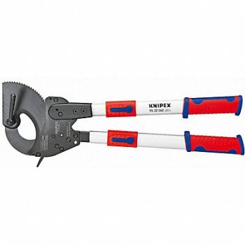 KNIPEX Ratchet Cable Cutter Center Cut 24-3/4In, 10U150