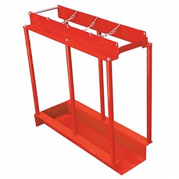 DAYTON Cylinder Caddy Pallet Truck Red, 10U482