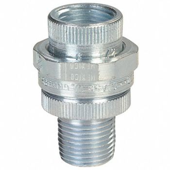 APPLETON ELECTRIC Straight Union Aluminium Trd Sz 3/4in, 10U905