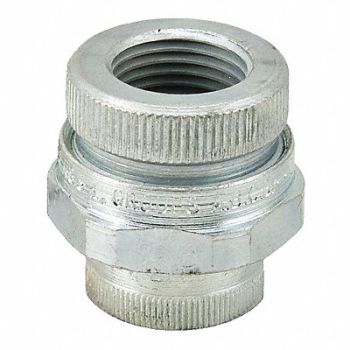 APPLETON ELECTRIC Straight Union Steel Trade Size 1in, 10U879