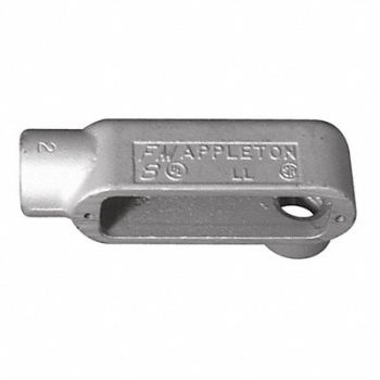 APPLETON ELECTRIC Conduit Outlet Body Iron LL 2-1/2 In., 10W036