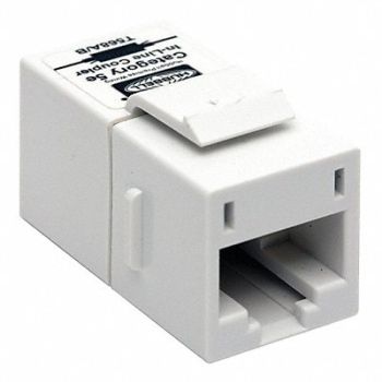 HUBBELL PREMISE WIRING AV Connector 5E White, 10X324