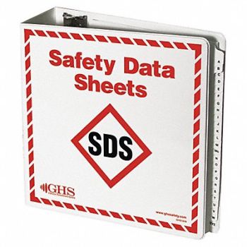 GHS SAFETY Binder Safey Data Sheets English, 10X332