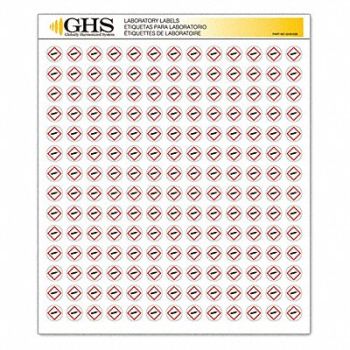 GHS SAFETY Label Gas Cylinder Gloss Paper PK1820, 10X356