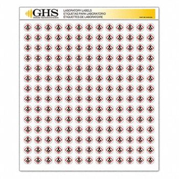 GHS SAFETY Label Health Hazard Gloss Paper PK1820, 10X360