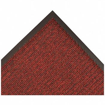 NOTRAX D9159 Carpeted Runner Red/Black 3ft. x 10ft., 6MRX2
