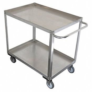 GRAINGER APPROVED Metal Shelf Cart 1 200 lb SS, 11A466