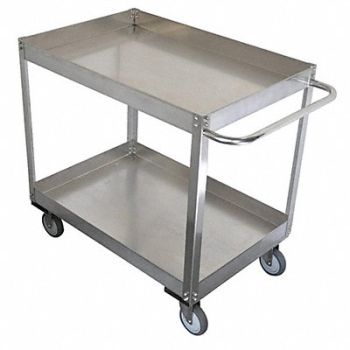 GRAINGER APPROVED Metal Shelf Cart 1 200 lb SS, 11A470