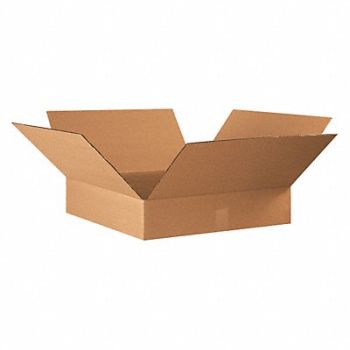 GRAINGER APPROVED Shipping Box 22x22x4 in, 11A622