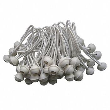 GRAINGER APPROVED Ball Bungee Snuggers Elastic PK50, 11C551