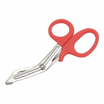 MEDI-FIRST EMT Utility Scissors 7-1/2 in L Silver, 11C658