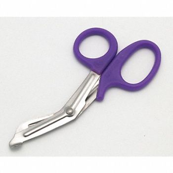MEDI-FIRST EMT Utility Scissors 7-1/2 in L Silver, 11C673