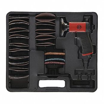 CHICAGO PNEUMATIC Air Disc Sandr Kit 15000RPM 0.2 hp 21cfm, 11C919