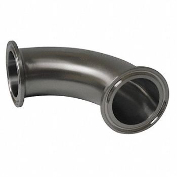 GRAINGER APPROVED Elbow 90 Deg T316L SS Clamp, 11D023