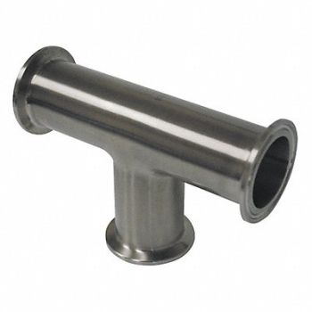 GRAINGER APPROVED Tee T316L SS Clamp, 11L875