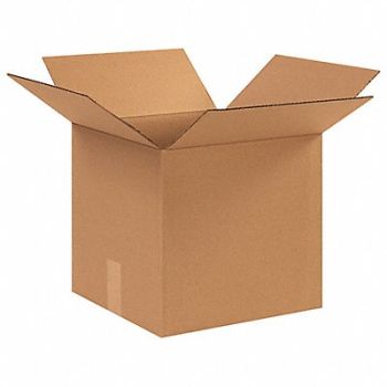 GRAINGER APPROVED Shipping Box 12 1/2x12 1/2x12 in, 11G196
