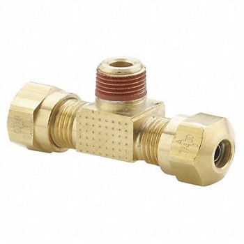 PARKER Male Branch Tee 1/2 x 3/8 In, 11G311