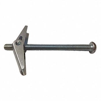 GRAINGER APPROVED Toggle Bolt Anchor Steel #10-24 4 L PK50, 11K306