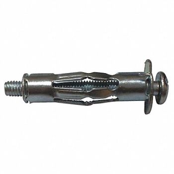 GRAINGER APPROVED Hollow Wall Anchor 1/8 Dia PK100, 11K355