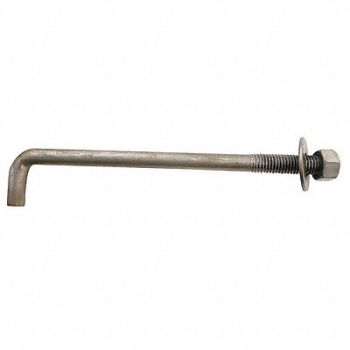 GRAINGER APPROVED HOOK-L A307 W NT+WSH 1/2-13 12 In L PK25, 11M967