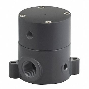 PLAST-O-MATIC Shut-Off Valve Pneumatic 1-1/2 In., 11K504