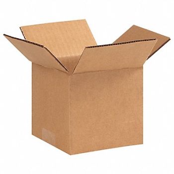 GRAINGER APPROVED Shipping Box 5x5x4 in, 11K582