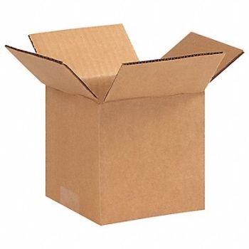 GRAINGER APPROVED Shipping Box 5x5x5 in, 11K583