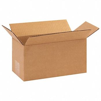 GRAINGER APPROVED Shipping Box 10x5x5 in, 11K631