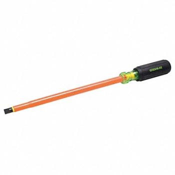 GREENLEE Insltd Slotted Screwdriver 3/8 in, 11L604