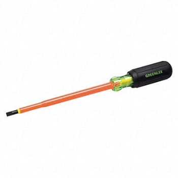 GREENLEE Insltd Slotted Screwdriver 3/16 in, 11L606