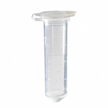 LAB SAFETY SUPPLY Microcent Tube 2mL Sterile PP PK1000, 11L819