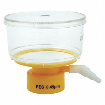 LAB SAFETY SUPPLY 250mL Bottle Top Filter 0.45um 50mm PK24, 11L835