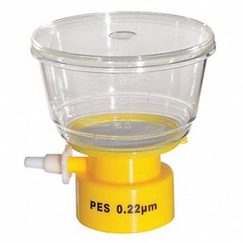 LAB SAFETY SUPPLY 150mL Bottle Top Filter 0.22um 50mm PK24, 11L838