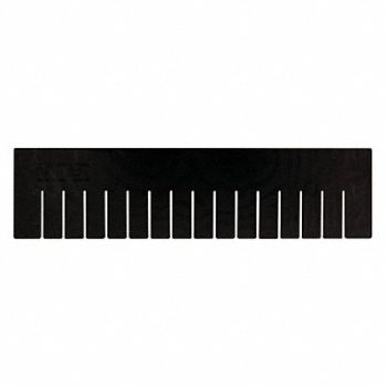 QUANTUM STORAGE SYSTEMS Divider Black PPC 17 1/2 in PK6, 11M574