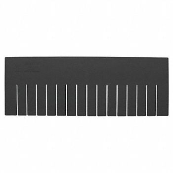 QUANTUM STORAGE SYSTEMS Divider Black PPC 7 1/2 in PK6, 11M575