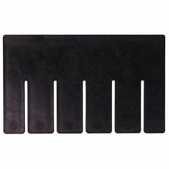 QUANTUM STORAGE SYSTEMS Divider Black PPC 8 1/4 in PK6, 11M580