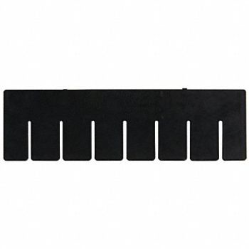 QUANTUM STORAGE SYSTEMS Divider Black PPC 10 7/8 in PK6, 11M581