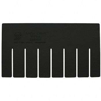 QUANTUM STORAGE SYSTEMS Divider Black PPC 10 7/8 in PK6, 11M582