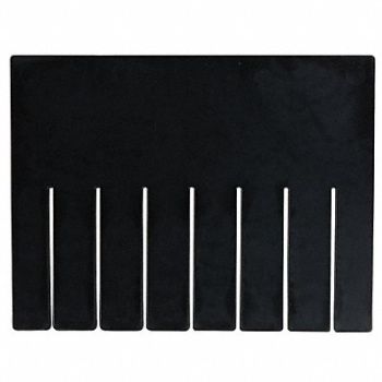 QUANTUM STORAGE SYSTEMS Divider Black PPC 7 1/4 in PK6, 11M583