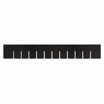QUANTUM STORAGE SYSTEMS Divider Black PPC 17 1/2 in PK6, 11M584