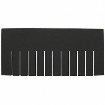 QUANTUM STORAGE SYSTEMS Divider Black PPC 7 1/4 in PK6, 11M586