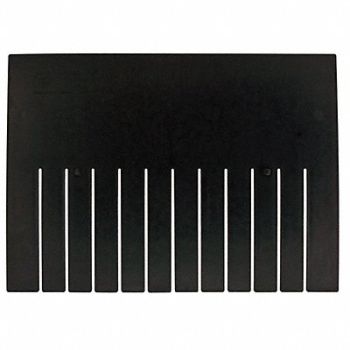 QUANTUM STORAGE SYSTEMS Divider Black PPC 11 3/8 in PK6, 11M587